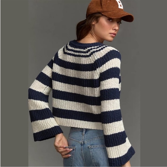 Pilcro Anthropologie striped sweater Petites Small - Picture 6 of 7